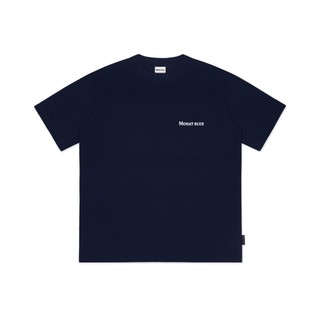 MONAT BLUE Tee Basic 24 - Áo thun basic in logo chất cotton unisex