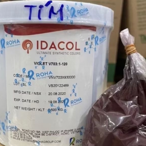 Bột màu thực phẩm tím (VIOLET)- Bột màu thực phẩm Ấn độ idacol color