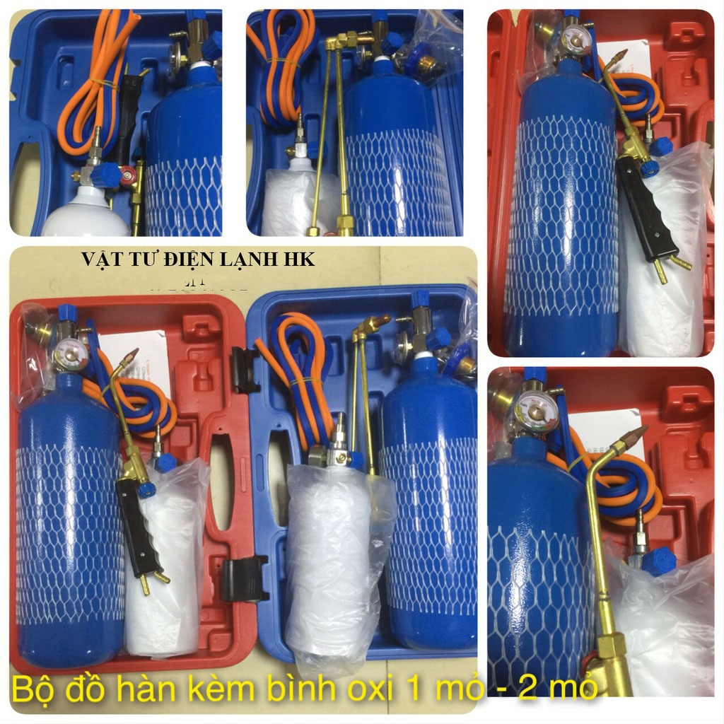 Bộ Đồ Hàn Hơi - Khò Hàn Gió Đá Mini 1 mỏ - 2 mỏ (bình rỗng chưa có khí)