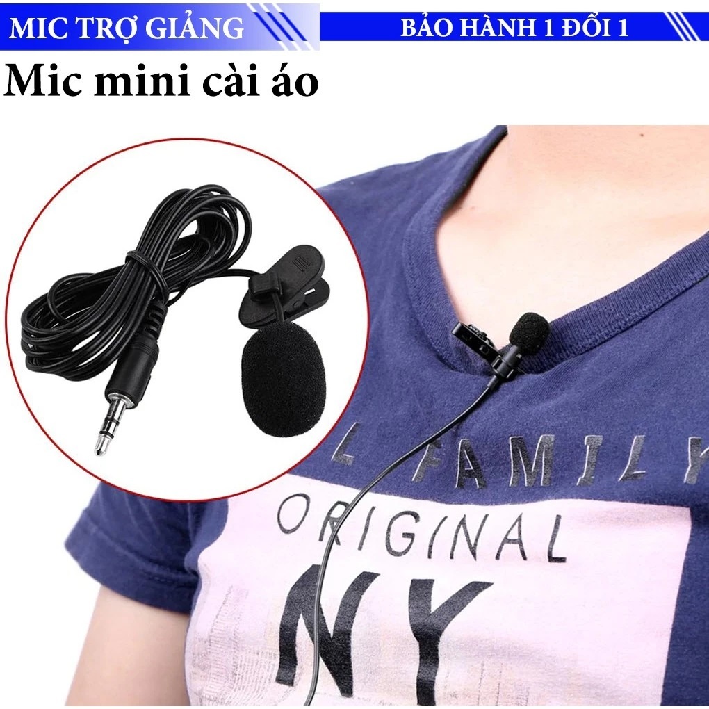 Micro trợ giảng kẹp cổ áo