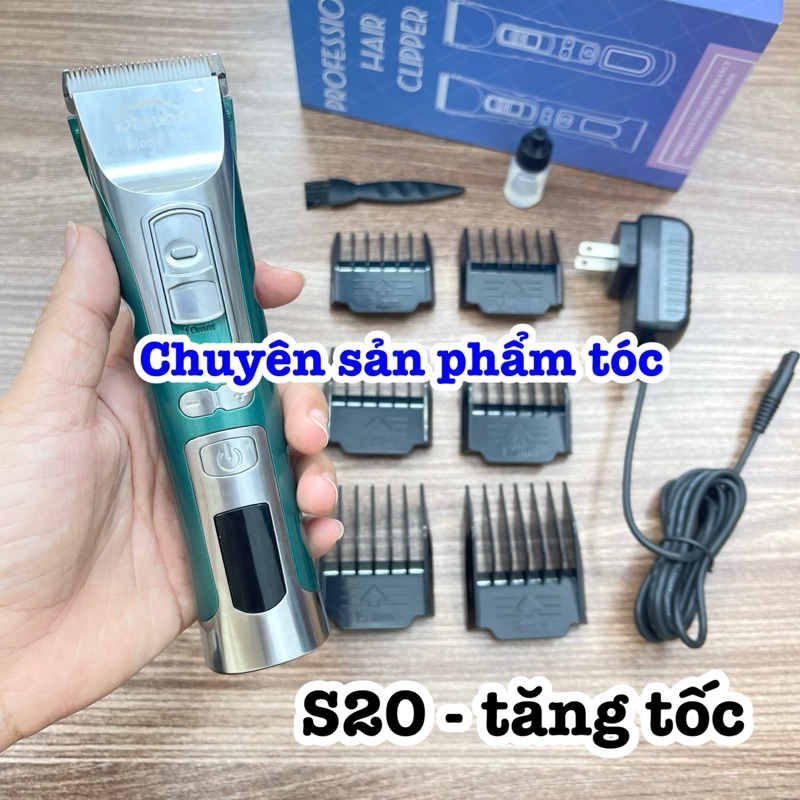 ✅freeship✅ Tông đơ cắt tóc cao cấp S20 công suất 10W - tăng tốc