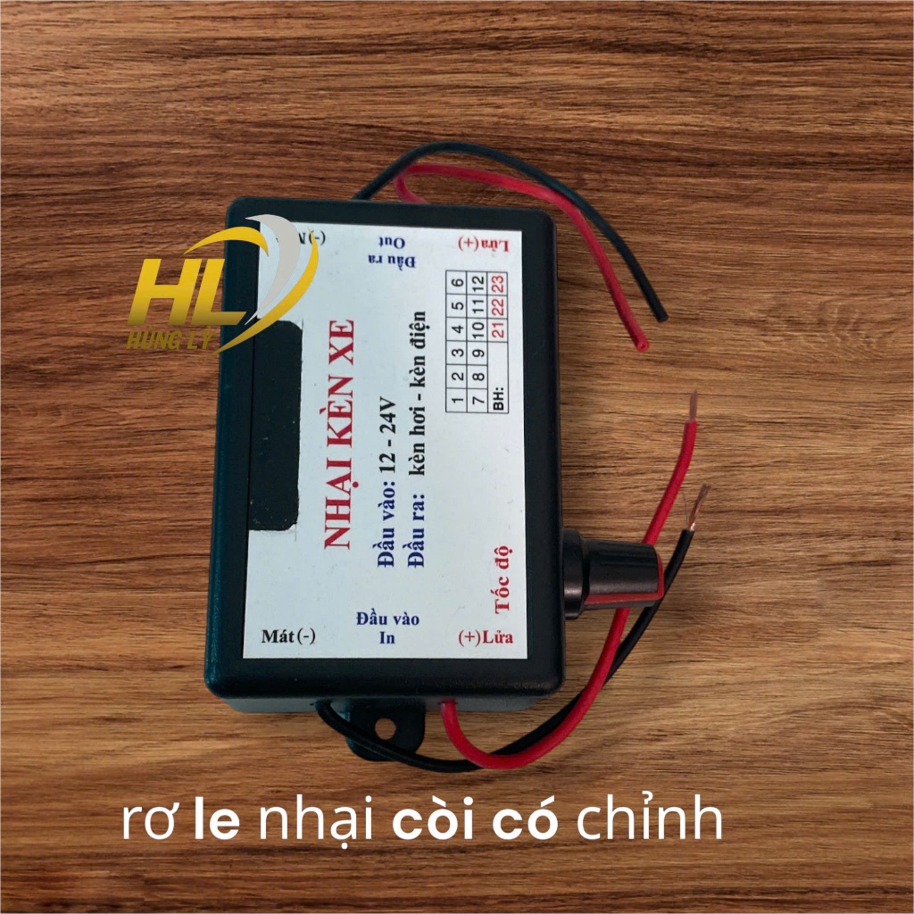 Nhại còi hơi chạy cả 12/24V sịn