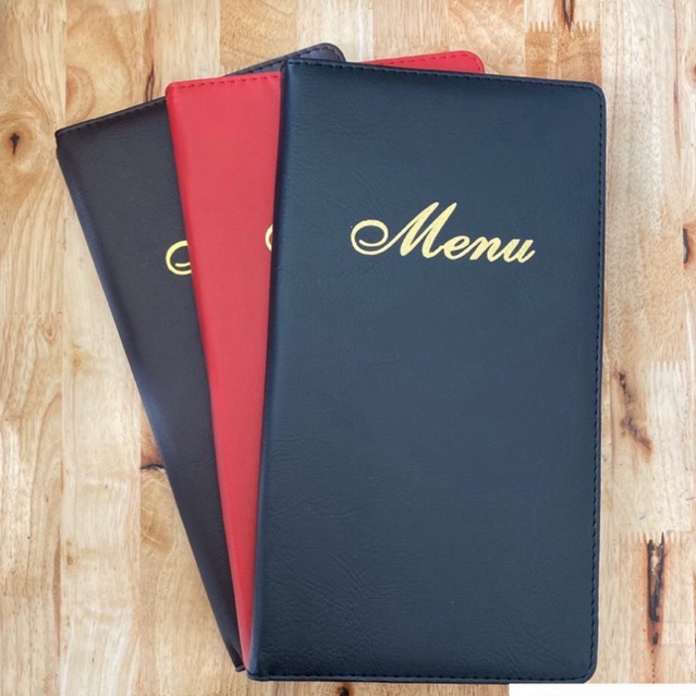 BÌA MENU DA MỀM CỠ TRUNG ( KT Bìa 16x29cm ) 203/207