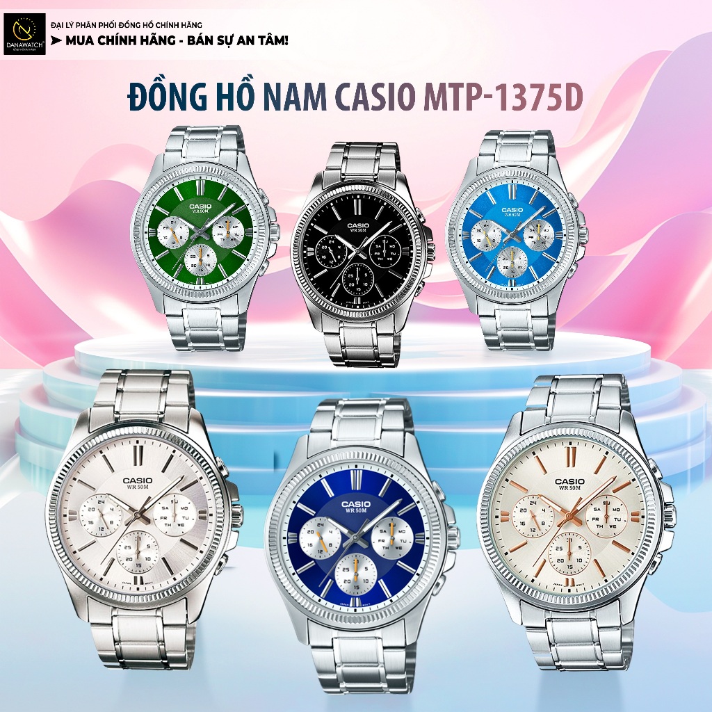 Đồng hồ Nam Casio MTP -1375D -7A2VDF – Tặng gói bảo hành kim cương