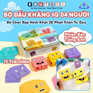 [ĐỘC QUYỀN] Bộ Đồ Chơi IQ Xếp Hình Khối Rubik Thay Đổi Khuôn Mặt 3D SMILE Phát Triển Tư Duy Cho Bé - EDU TOYS DC08