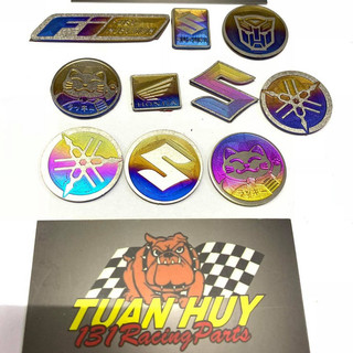 Tem logo titan tròn nhiều mẫu lựa chọn/ Emble Titan
