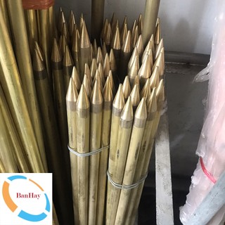 Kim thu sét đồng vàng Phi 16 dài 1 mét