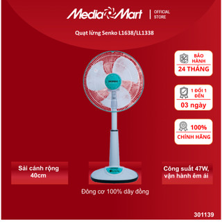 Quạt lửng Senko L1638/LL1338-thân nhựa