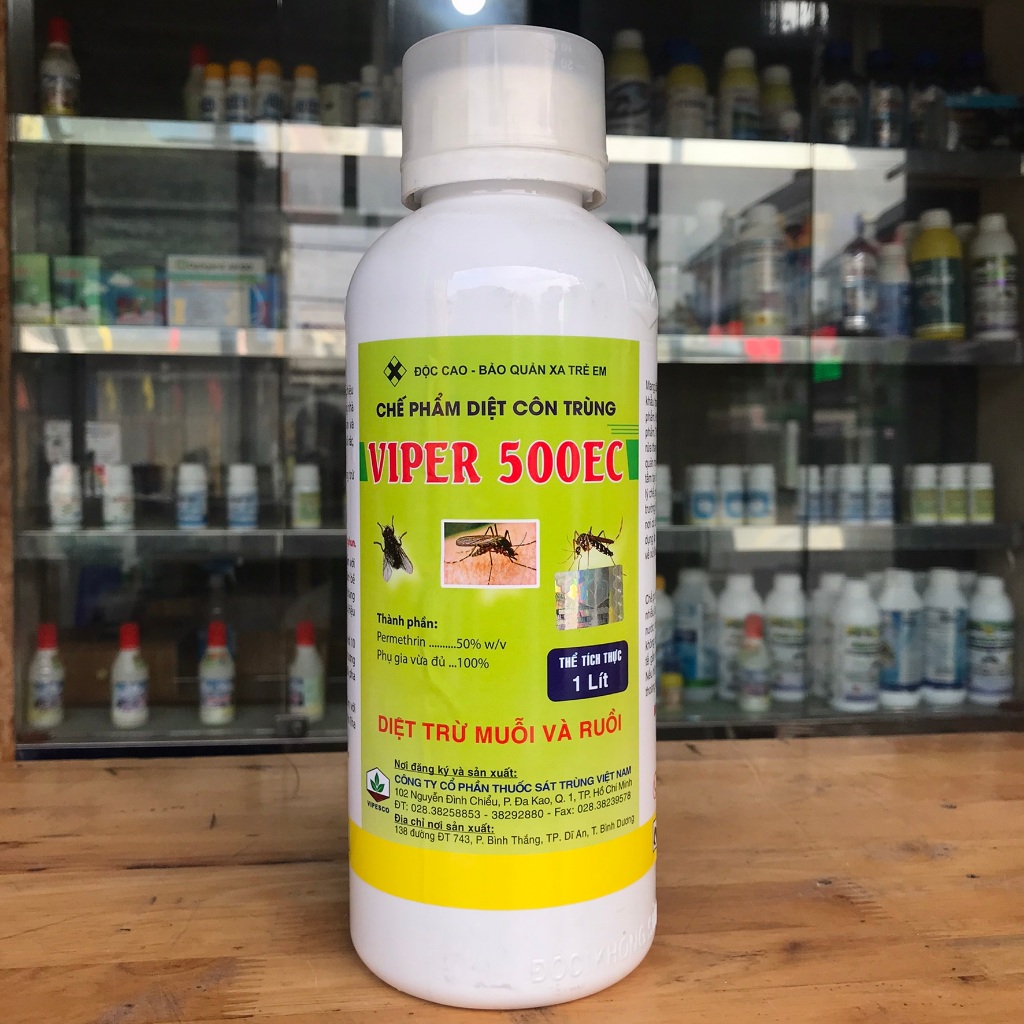 Thuốc diệt muỗi và côn trùng Viper 50EC (Chai 1 lít)