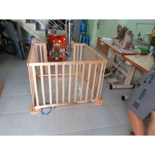 Cũi 3D cho bé 4 cánh nang dẹp
