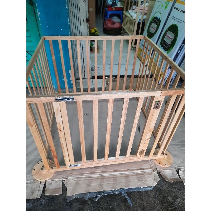 Cũi 3D cho bé 4 cánh nang dẹp