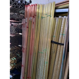 Cọc Tiếp Địa đồng vàng Phi 14 dài 1m5( Kèm ốc xiết cáp)