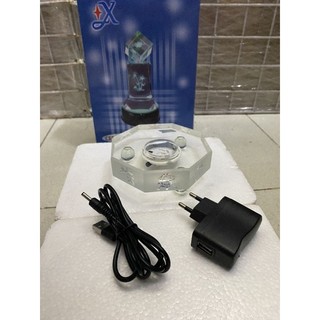 ✨  Đế Sen thủy Tinh 11cm USB 7003  ✨