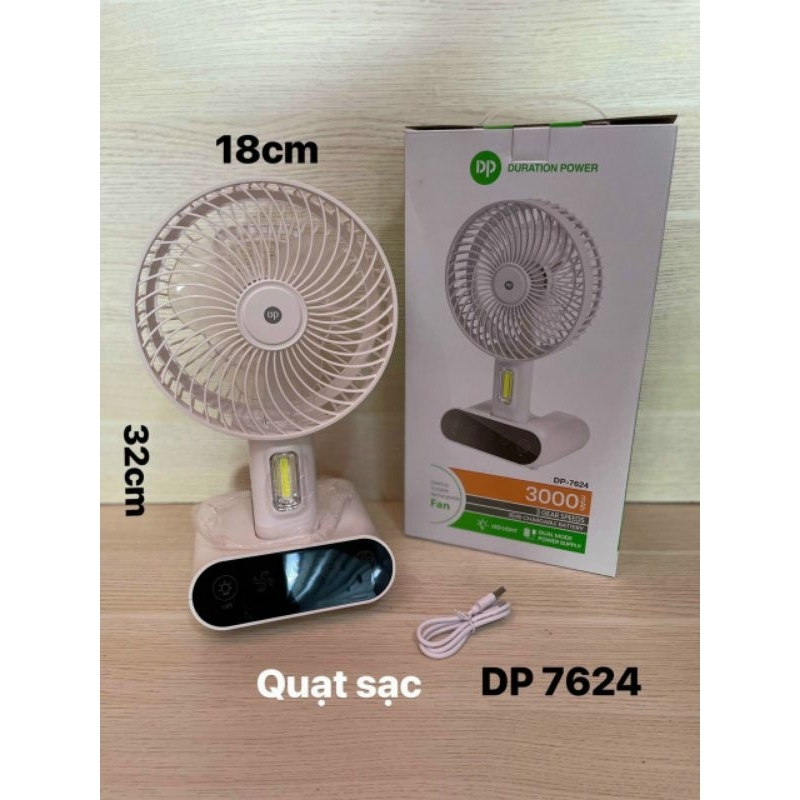 Quạt Sạc Cao Cấp Dp 7624