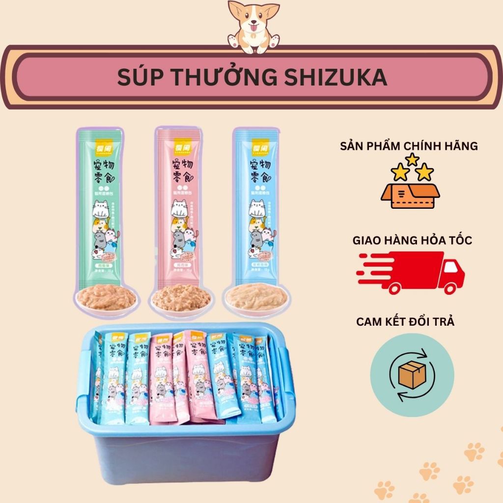 [Combo 200] Súp Thưởng Cho Mèo Shizuka, Soup Thưởng Cho Mèo