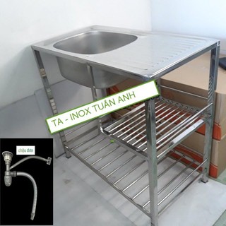 Chậu rửa chén inox - Chậu rửa chén có chân CR01B