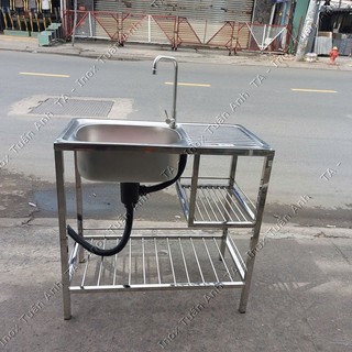 Chậu rửa chén inox - Chậu rửa chén có chân CR01B