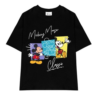 Áo thun The Xide unisex hình in MICKEY VẪY TAY form rộng chất cotton 2 chiều co giãn định lượng 260gsm