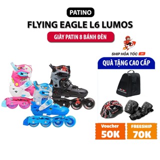 Giày trượt patin trẻ em Centosy Flying Eagle L6 - 8 bánh đèn led phát sáng, mới nhất 2024