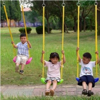 [SẴN HN] 🚚 Xích đu cho bé, xích đu nhựa dẻo kèm phụ kiện móc khoá, treo xà đơn, sân vườn tải trọng 150kg