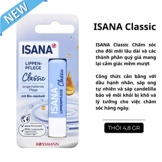 Son dưỡng môi Isana, dưỡng ẩm cho môi, bảo vệ đôi môi khô -Nội Địa Đức