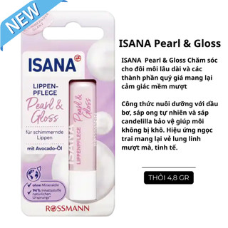 Son dưỡng môi Isana, dưỡng ẩm cho môi, bảo vệ đôi môi khô -Nội Địa Đức