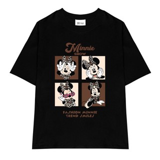 Áo thun The Xide unisex hình in MINNIE NƠ BÁO form rộng chất cotton 2 chiều co giãn định lượng 260gsm