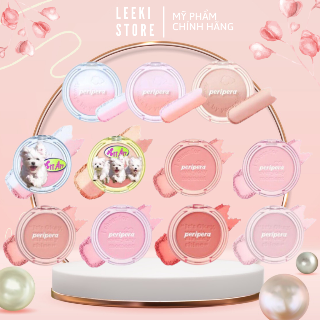 Má hồng Peripera Pure Blushed Sunshine Cheek, Peripera Pure Blushed Custom Blusher