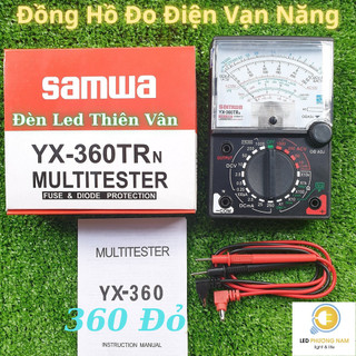 Đồng Hồ Đo Điện SAMWA YX-360TR (Đỏ) giá tốt cho học sinh, sinh viên thực tập, bảo hành 3 tháng