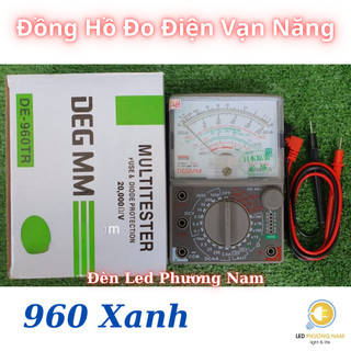 [DE - 960TR] Đồng Hồ Đo Điện Vạn Năng DE - 960TR (xanh)