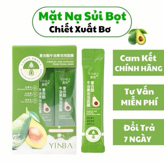 Hộp 12 gói mặt nạ sủi bọt cà rốt Yanfu thải độc trắng da, sạch bụi giảm bã nhờn
