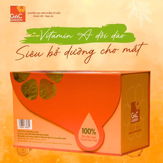  Hộp quà Carton cứng Gấc Garden dùng để đựng 2 hũ Gấc chanh leo đường phèn dung tích 550gr - Dùng để biếu tặng