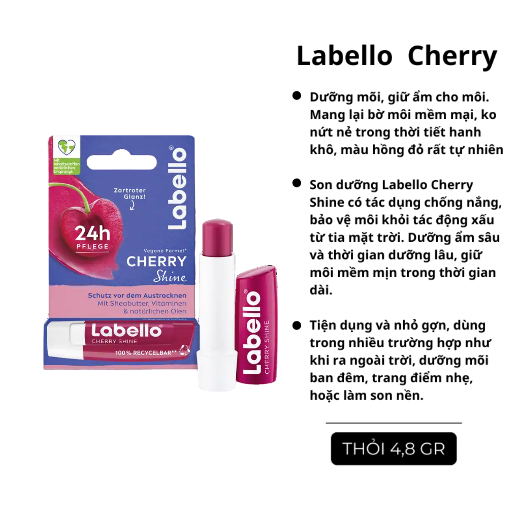 [Cherry] Son dưỡng môi Labello Cherry