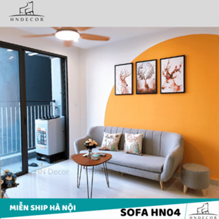 [Freeship HN] Ghế Sofa HNO4 HN DECOR chất liệu vải nỉ phong cách Bắc Âu đẹp - sang- êm.