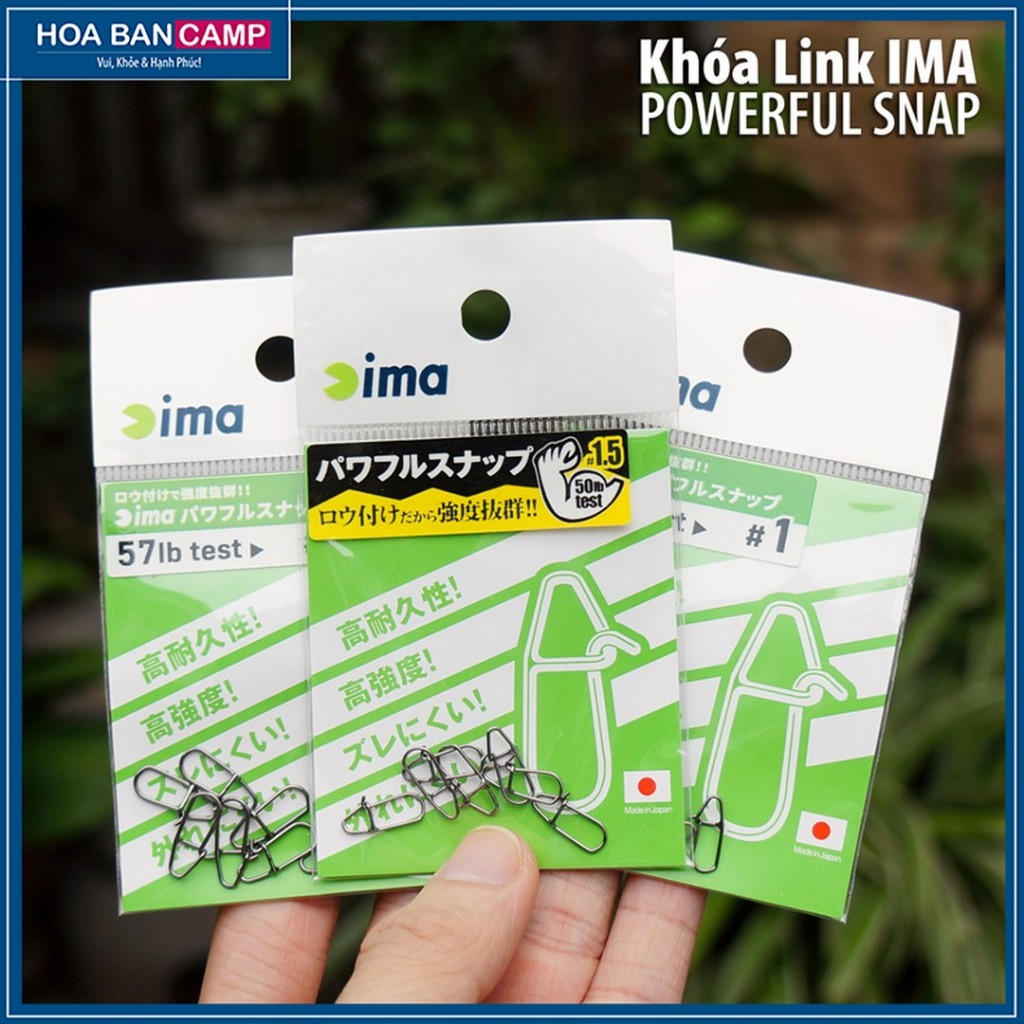 Khóa Link IMA Powerful Snap | 7 chiếc/ vỉ Made in Japan