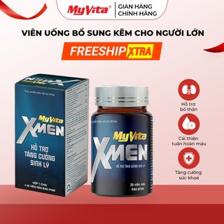 Viên uống bổ sung kẽm MyVita Xmen (30 viên) giúp tăng cường sức khỏe cho người lớn