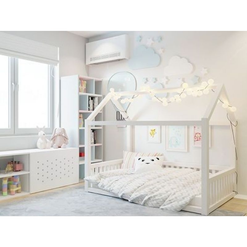 [KID067] Giường trẻ em, giường ngôi nhà, nôi cũi cho bé