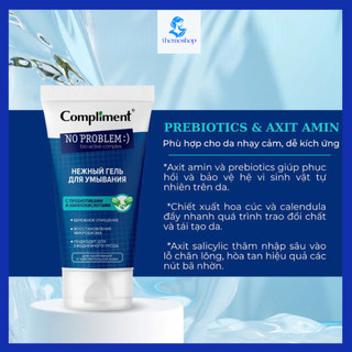 Gel rửa mặt Compliment No Problem giảm viêm, mụn, chăm sóc da