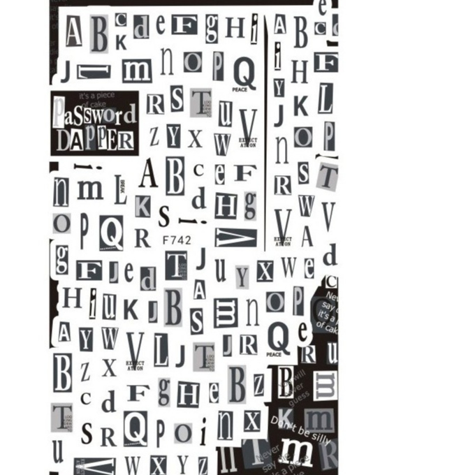 sticker chữ cái nhé a