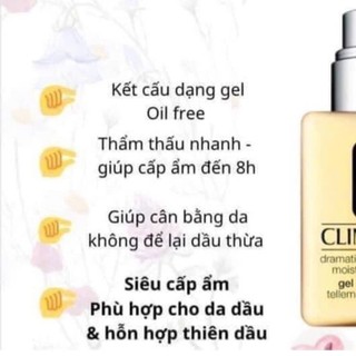 Gel dưỡng ẩm cho da dầu Dramatically gel