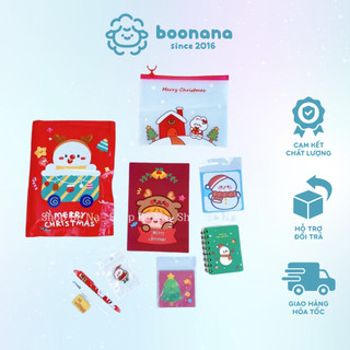 Set 3 món quà Noel cho bé, quà tặng xinh xắn Boonana