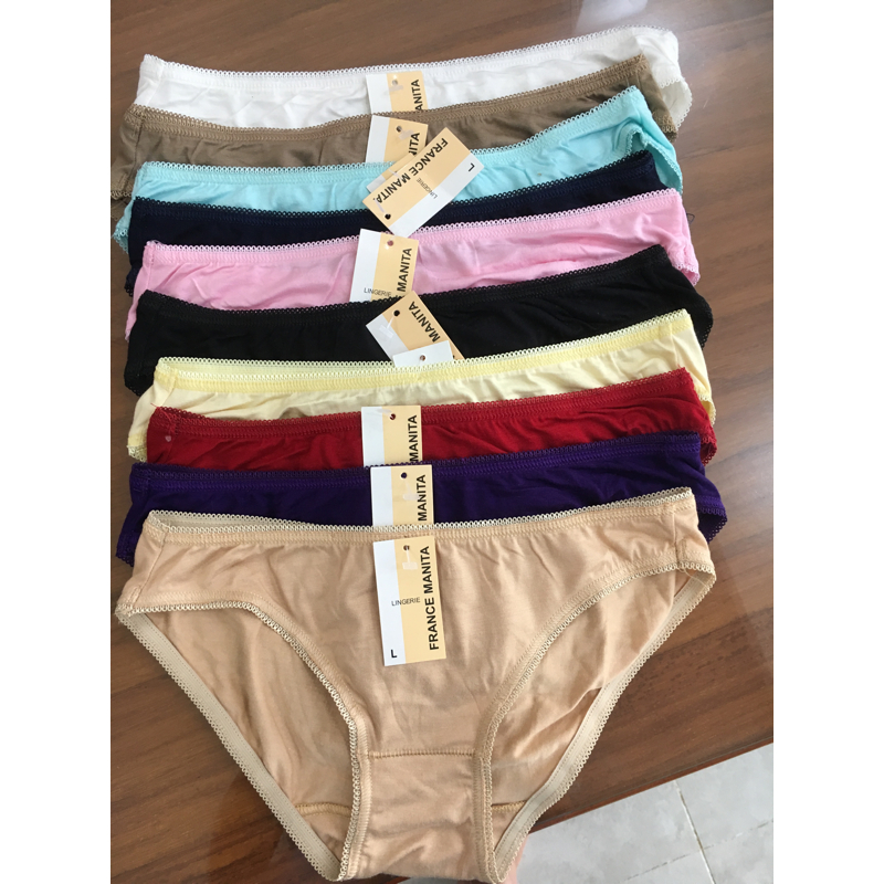 Combo 5 quần lót nữ Mara 616 – Cotton lụa trơn co giãn 4 chiều, thoáng mát, ôm vừa