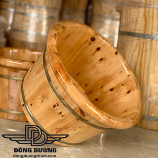 [LOẠI 1 GIỮ NHIỆT>1.5TIẾNG] Chậu ngâm chân gỗ tuyết tùng