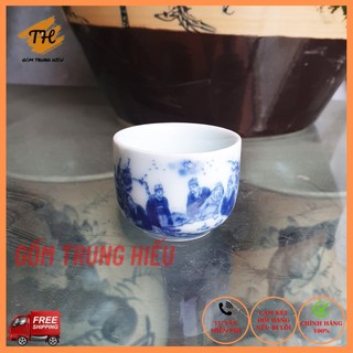 Chén, đĩa lẻ men lam Bát Tràng