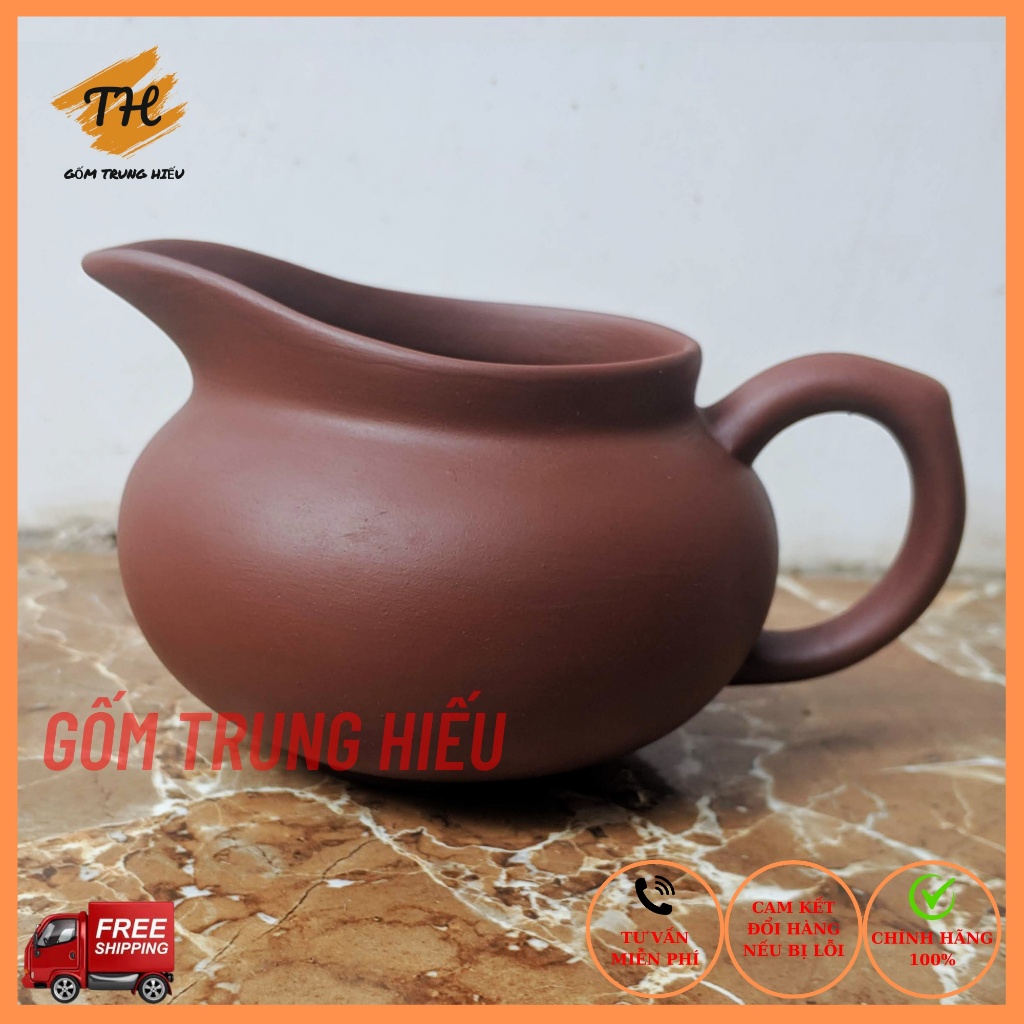 Cốc tống trà gốm tử sa Bát Tràng