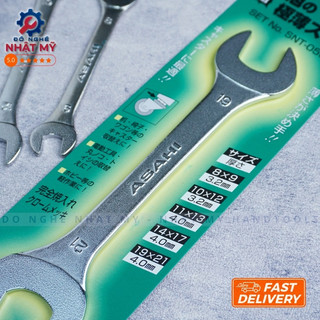 [Made in Japan] Bộ cờ lê siêu mỏng 2 đầu miệng ASAHI SNT 0550