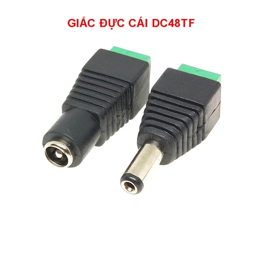 Giắc Cắm Nguồn Dc Không Hàn Dc48Tf Nối Dây Bằng Tua Vít