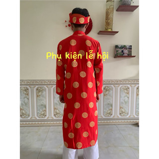 [FREESHIP] combo TRỌN 1 bộ áo dài khăn đóng nam, nữ 🌺 CAO CẤP 🌺, áo mừng thọ, áo lễ gấm thái tuấn cao cấp