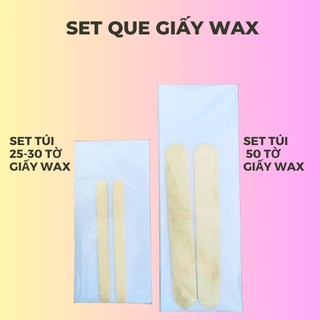Giấy wax lông và Que gạt