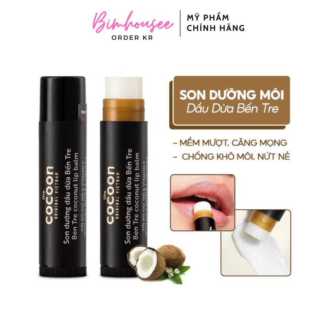 SON DƯỠNG COCOON dầu dừa Bến Tre Cocoon